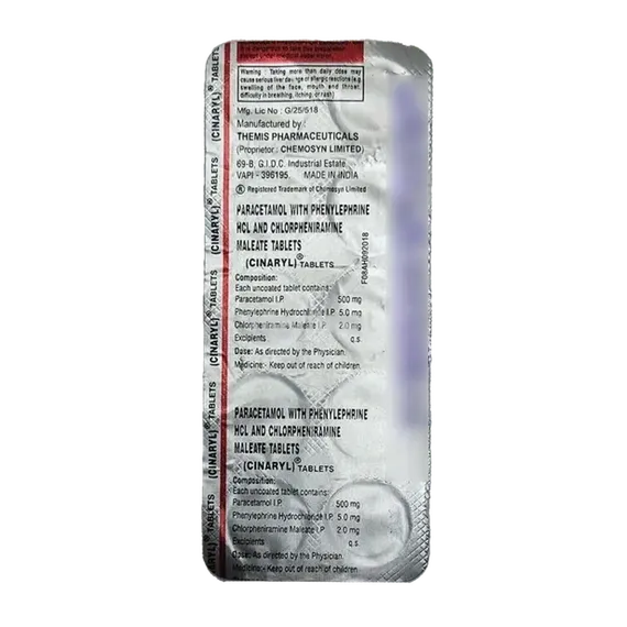 cinaryl tablet 10's